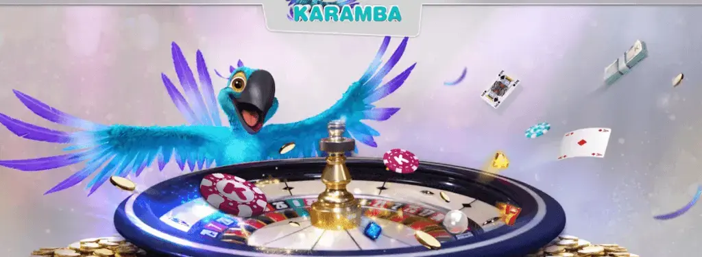 Karamba Casinon pelit: papukaija, ruletti ja pelimerkit